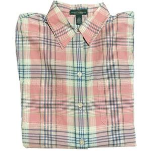 LRL Ralph LAUREN JEANS CO. Pink Plaid Shirt size: S